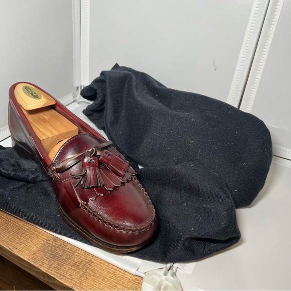 Nordstrom Burgundy Kiltie Tassel Loafers USA Mens 8 1/2 D 527109 - Picture 11 of 11